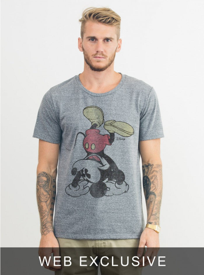 UPSIDE DOWN MICKEY TEE - biztee