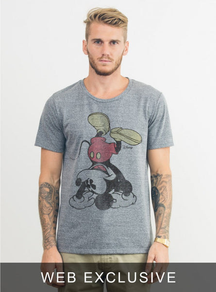UPSIDE DOWN MICKEY TEE - biztee