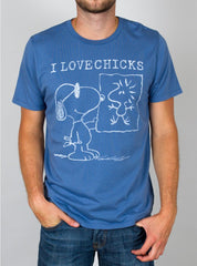 Peanuts I Love Chicks Tee - biztee