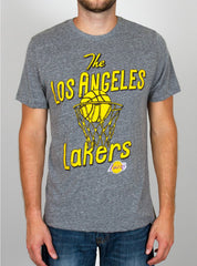 NBA Los Angeles Lakers Time-out Triblend Tee - biztee
