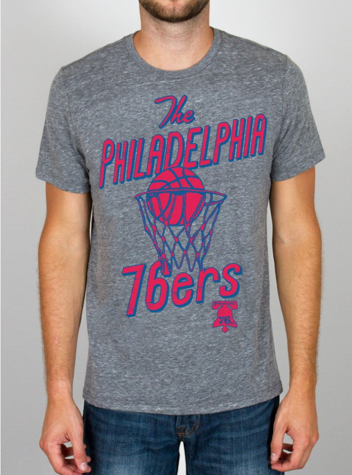 NBA Philadelphia 76ers Time-out Triblend Tee - biztee