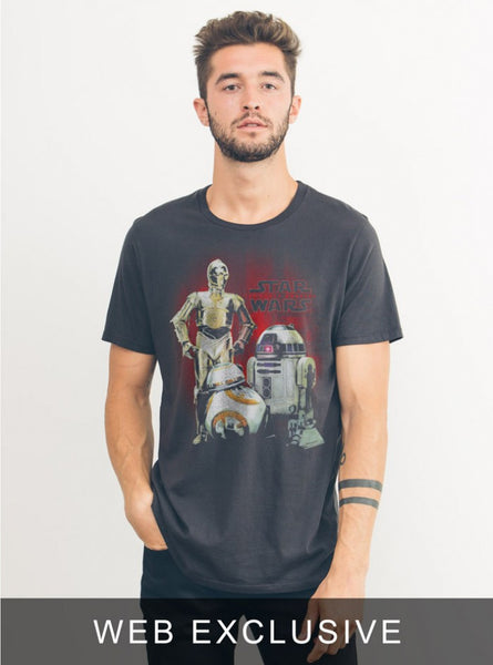 Star Wars 3CPO &amp; R2D2 Tee - biztee