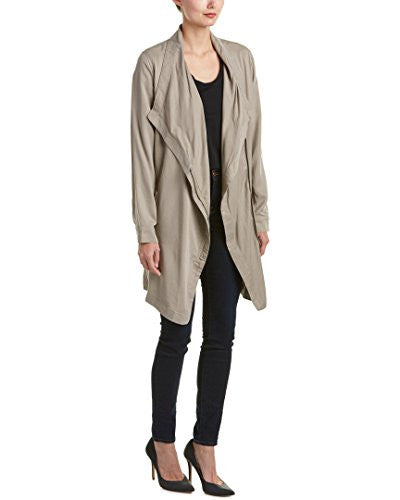 BB Dakota Women's Carthy Drape Front Coat, Toffee, X-Small