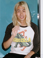 Godzilla 3/4 Sleeve Raglan - biztee