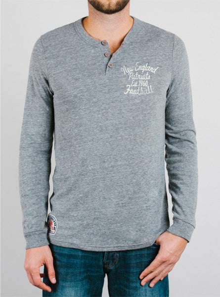 NFL New England Patriots Henley - biztee