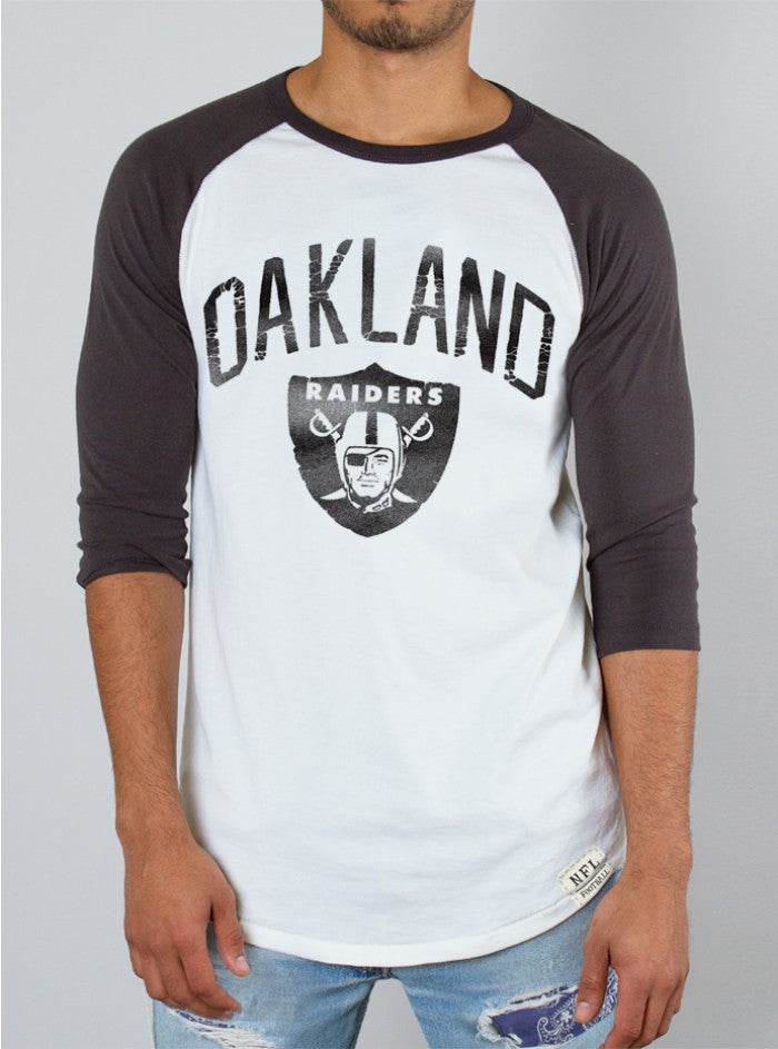 NFL Oakland Raiders Raglan - biztee