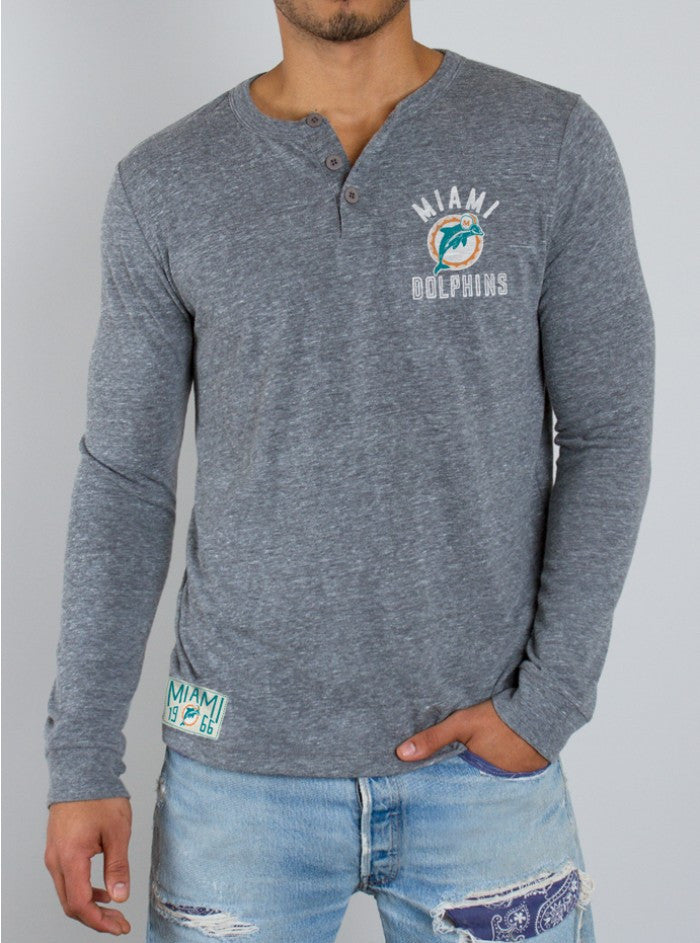 NFL Miami Dolphins Henley - biztee
