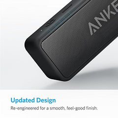 Anker SoundCore 2 Portable Bluetooth Speaker with Better Bass, 24-Hour Playtime, 66ft Bluetooth Range, IPX5 Water Resistance & Built-in Mic — Dual-Driver Wireless Speaker for iPhone, Samsung etc