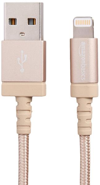 Amazon Basics Nylon Braided USB A to Lightning Compatible Cable