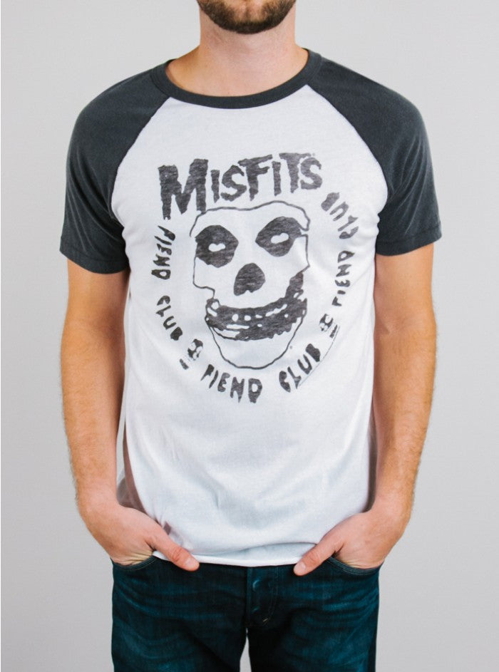 Misfits Short Sleeve Raglan - biztee